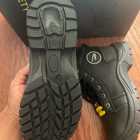 Men’s Work boots for men’s safety boots with steel toe lightweight leather boots - Picture 8 of 9